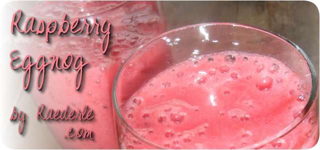Raspberry Eggnog Recipe by Raederle